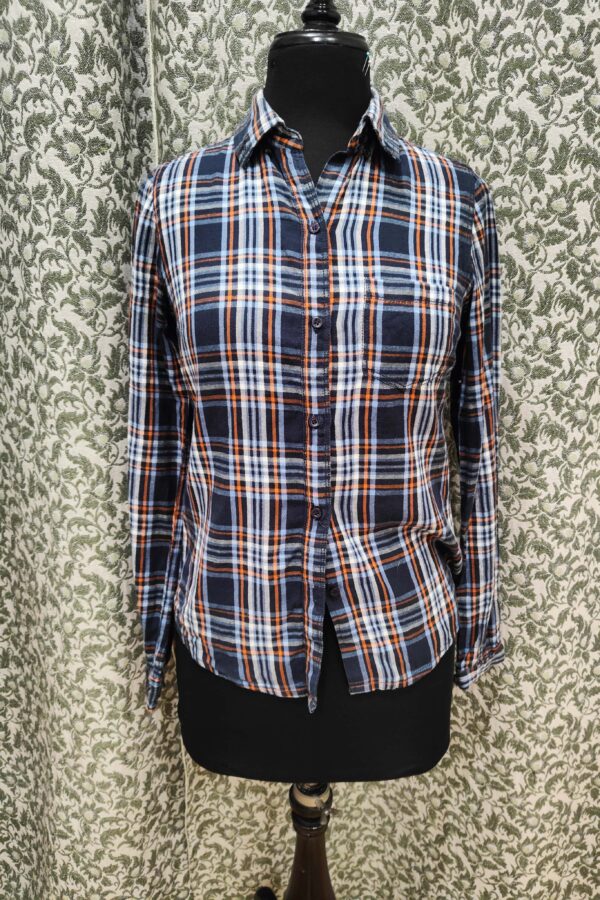 Camisa de cuadros azul