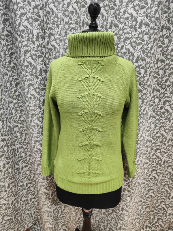 Jersey de cuello alto. Verde