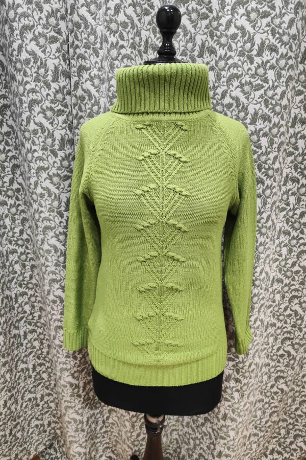 Jersey de cuello alto. Verde